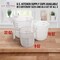U.S. Kitchen Supply 6 Pack Plastic Measuring Cups with Handles - 16 oz Liquid Measuring Cup, Clear Microwave Safe Kitchen Cups - Measure in mL or Ounces, Measurement Cup for Cooking